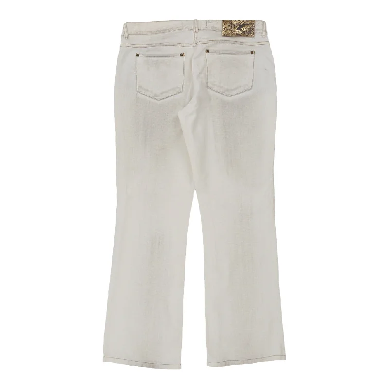 Just Cavalli Jeans - 36W UK 14 White Cotton Fashionable Jeggings Style Jeans