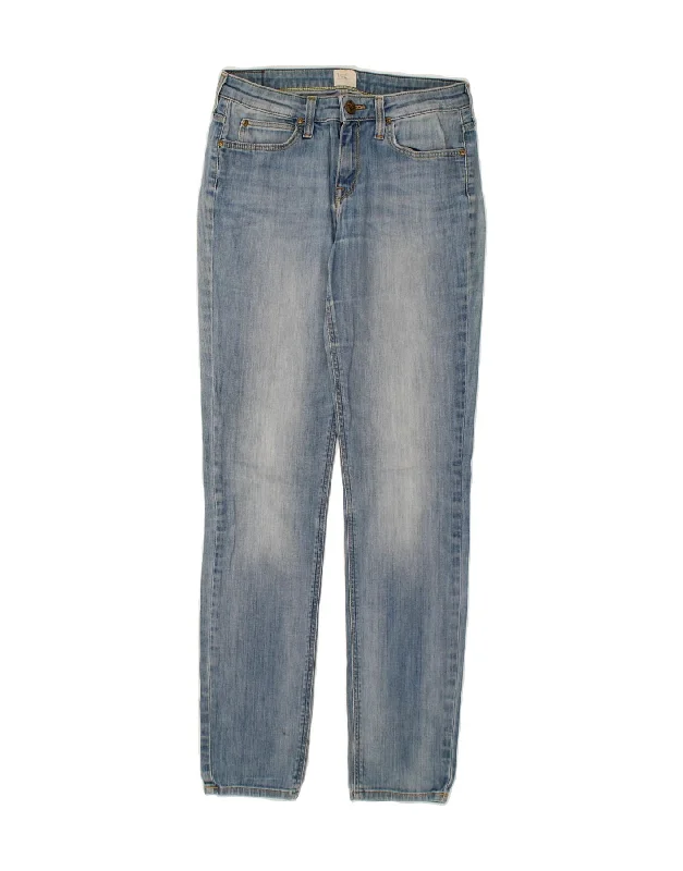 LEE Womens Scarlett Slim Jeans W27 L30 Blue Cotton Trendy Bootcut High-Waisted Jeans LEE Womens Scarlett Slim Jeans W27 L30 Blue Cotton Trendy Bootcut High-Waisted Jeans