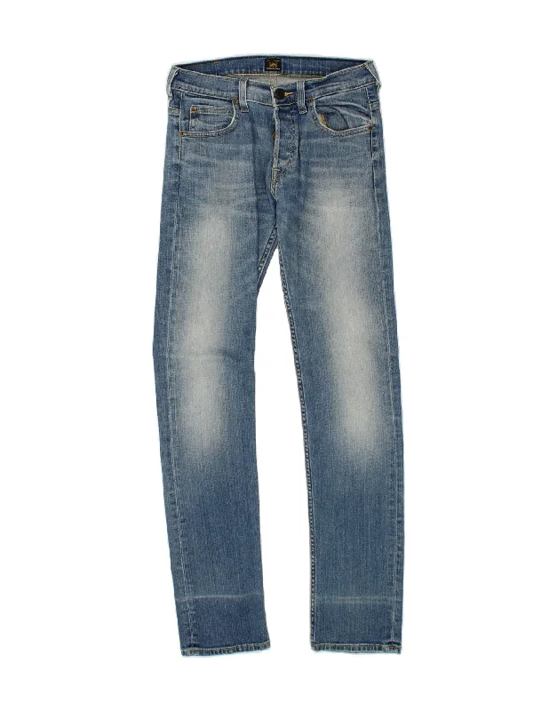 LEE Womens Slim Jeans W30 L33 Blue Trendy Plus Size Jeans