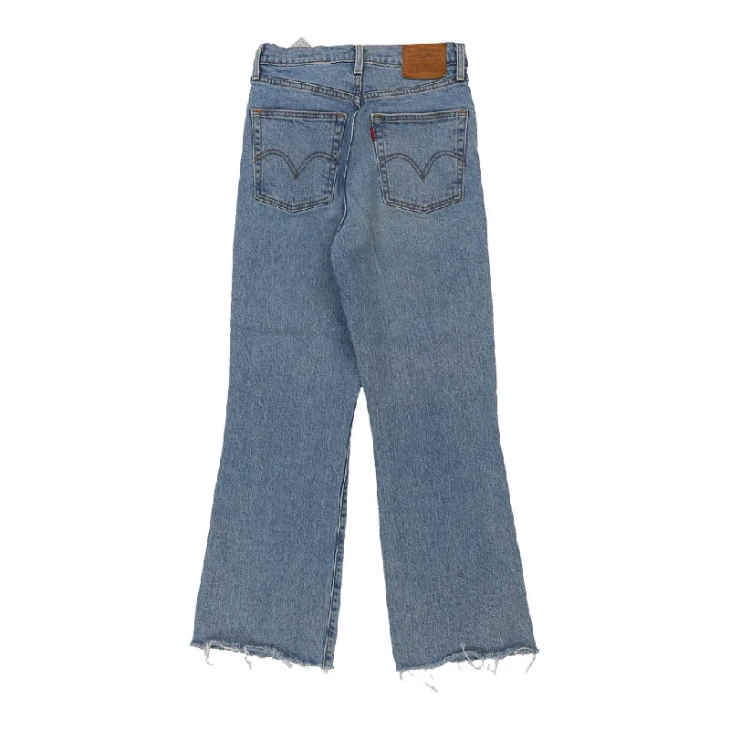 Levis Jeans - 25W UK 6 Light Wash Cotton Casual High-Waisted Bootcut Jeans