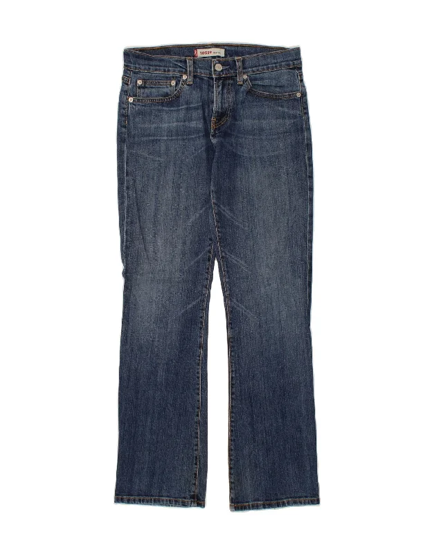 LEVI'S Womens 10529 Bootcut Jeans W29 L30 Blue Cotton Elegant Skinny Leg Jeans