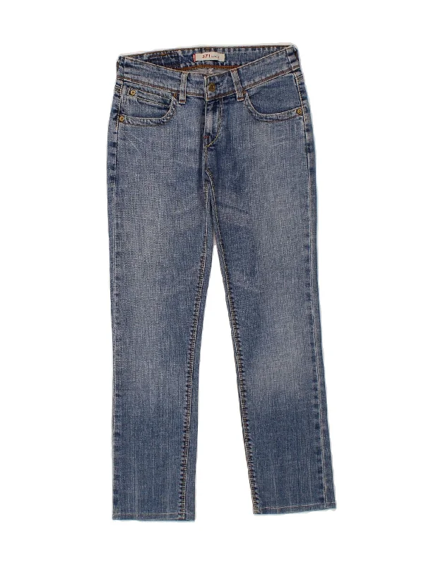 LEVI'S Womens 511 Slim Jeans W28 L28 Blue Cotton Comfortable Mid-Rise Jeans