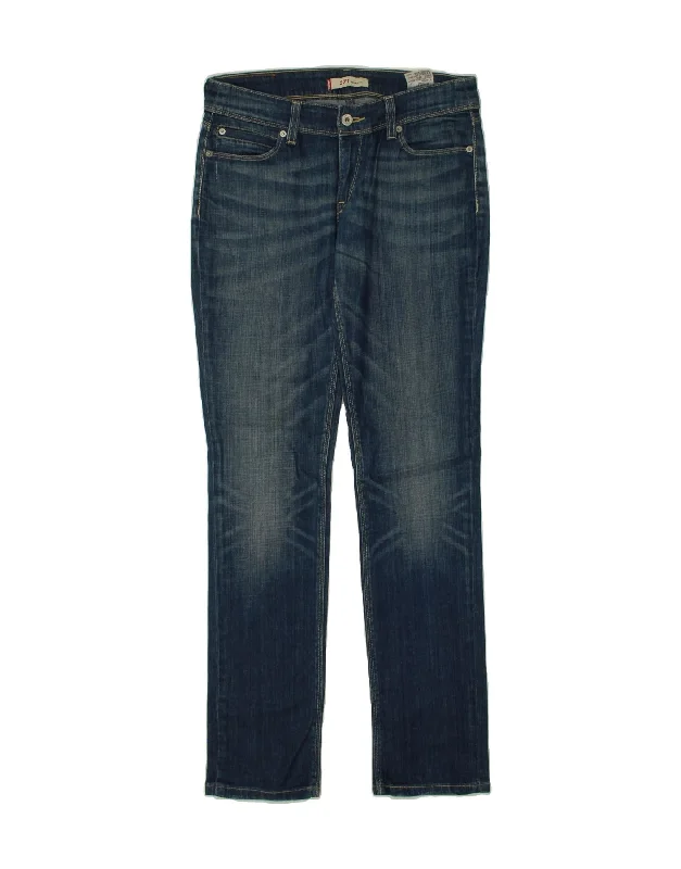 LEVI'S Womens 571 Slim Jeans W32 L34 Blue Cotton Trendy Classic Fit Jeans