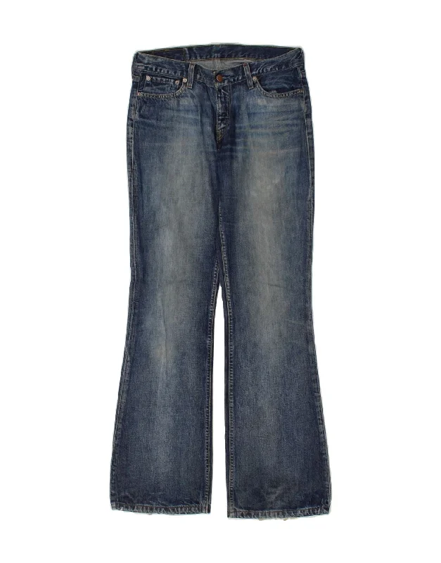 LEVI'S Womens Bootcut Jeans W32 L33 Blue Classic Black Denim Jeans