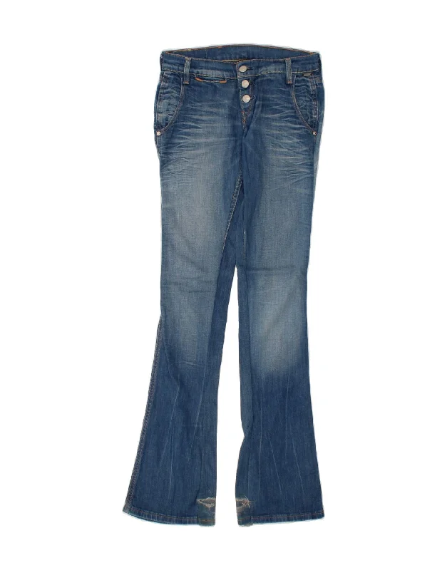 LEVI'S Womens Low Waist Bootcut Jeans W27 L34 Blue Cotton Trendy Low-Rise Bootcut Jeans LEVI'S Womens Low Waist Bootcut Jeans W27 L34 Blue Cotton Trendy Low-Rise Bootcut Jeans