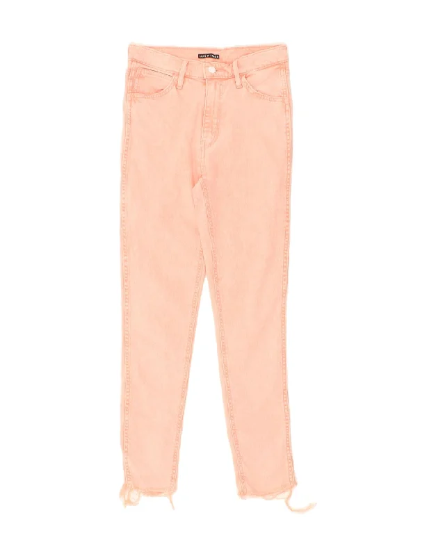LEVI'S Womens Skinny Jeans US 8 Medium W27 L27 Pink Cotton Fashionable Relaxed Fit Denim