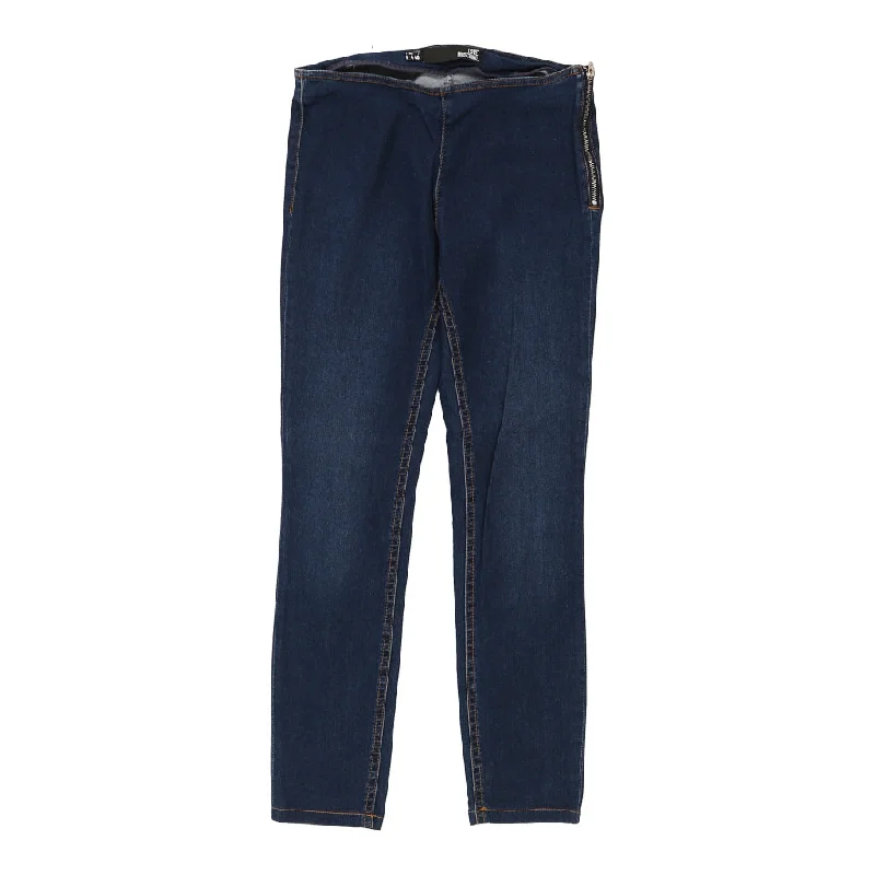 Love Moschino Jeans - 34W UK 12 Blue Cotton Elegant Dark-Wash Bootcut Jeans