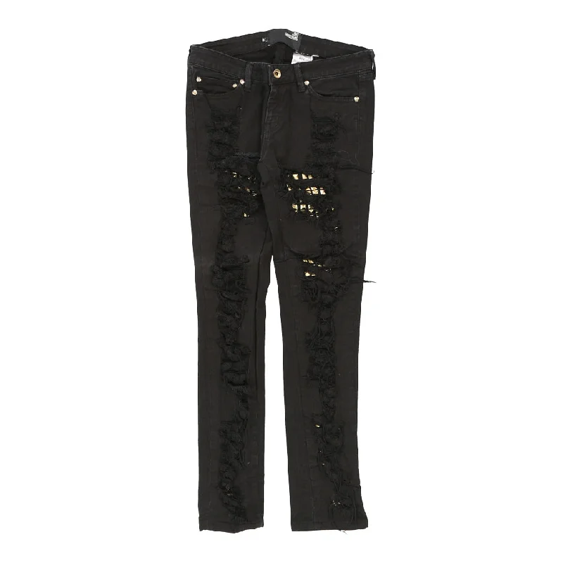 Love Moschino Skinny Jeans - 30W UK 8 Black Cotton Blend Elegant Dark-Wash Bootcut Jeans
