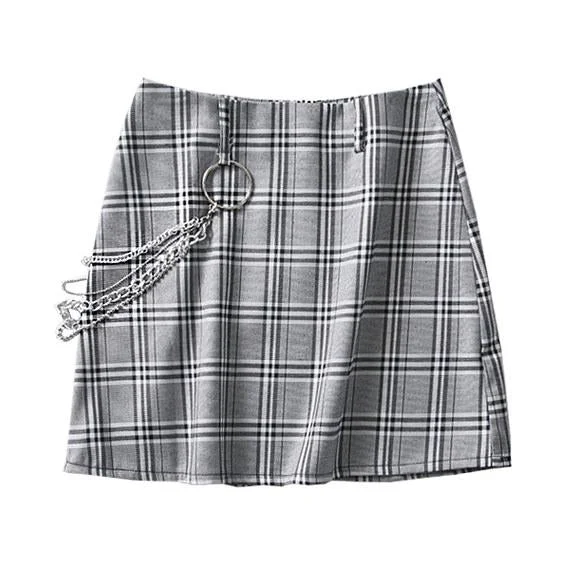 Main Interest Chain Skirt denim skirt stylish