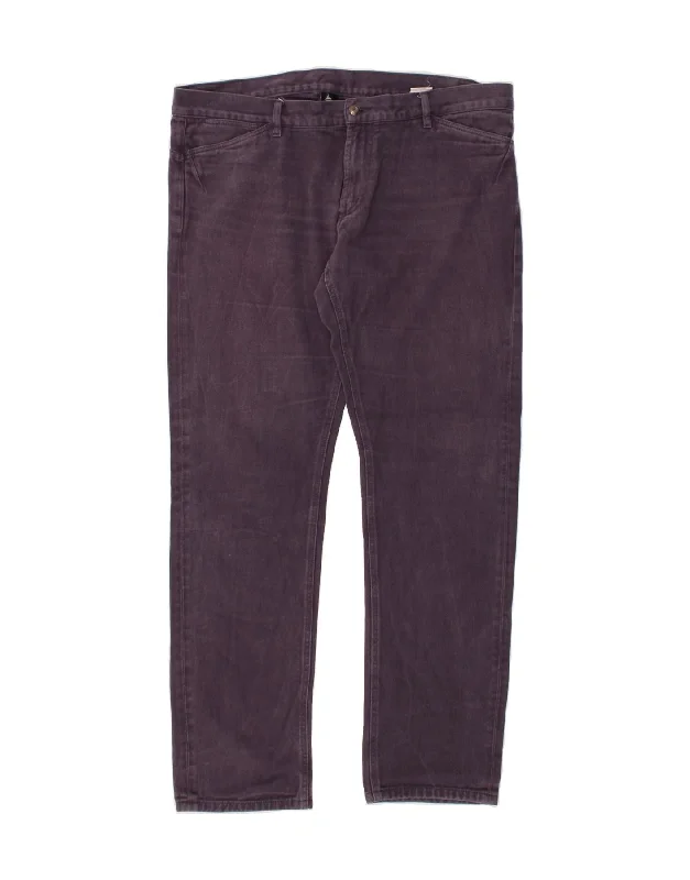 MARINA YACHTING Womens Straight Jeans W40 L33 Purple Cotton Comfortable Full-Length Denim Jeans MARINA YACHTING Womens Straight Jeans W40 L33 Purple Cotton Comfortable Full-Length Denim Jeans