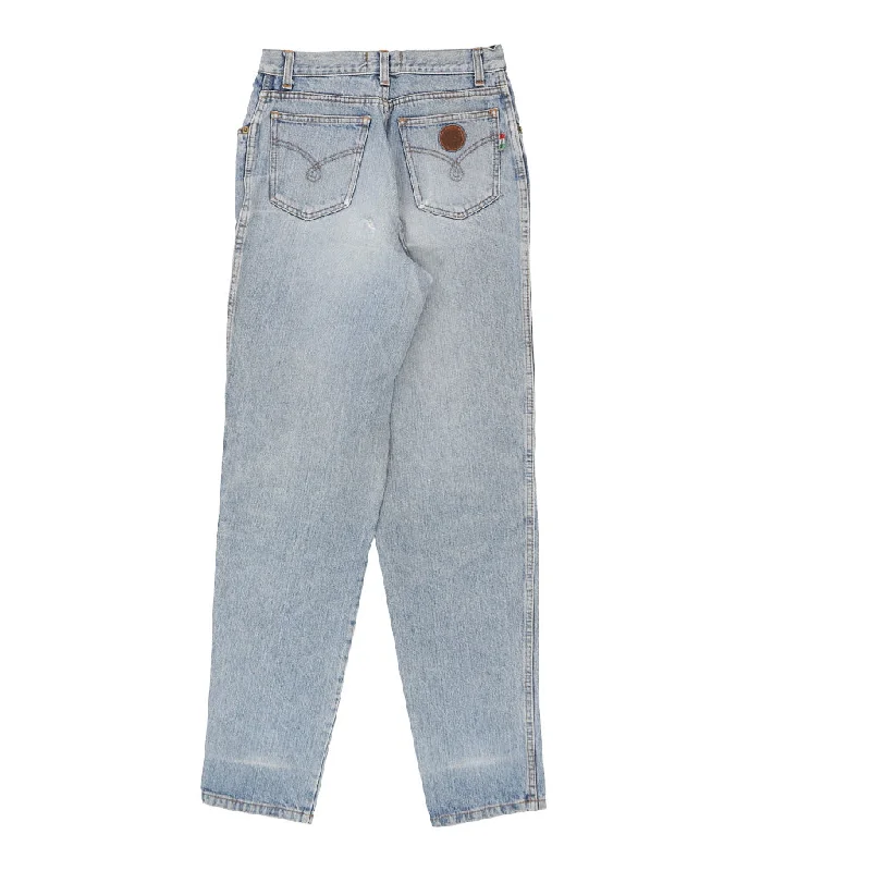 Moschino Jeans - 27W UK 8 Blue Cotton Comfortable Faded High-Rise Jeans