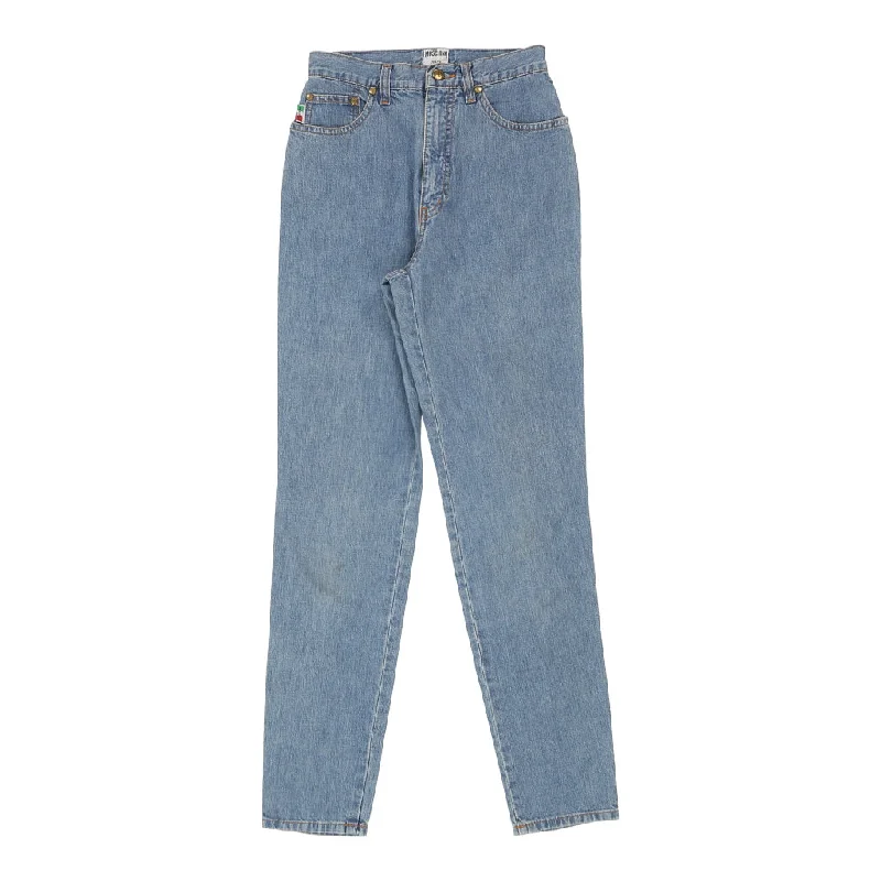 Moschino Jeans Jeans - 26W UK 8 Blue Cotton Trendy Paperbag Waist Jeans