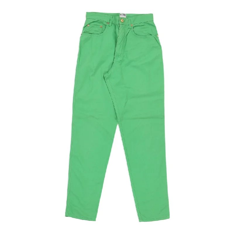 Moschino Jeans Jeans - 28W UK 8 Green Cotton Chic Cropped Jeans