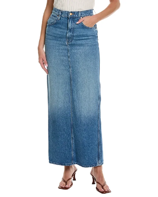 MOTHER Denim The Candy Stick Maxi Skirt linen skirt natural