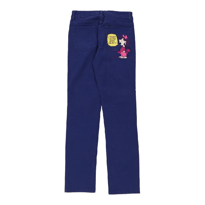 Peanuts Iceberg Jeans - 32W UK 10 Blue Cotton Comfortable Folded Hem Jeans