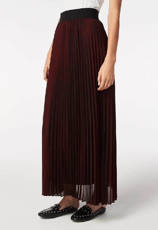 Pleated Lurex Skirt pencil skirt chic