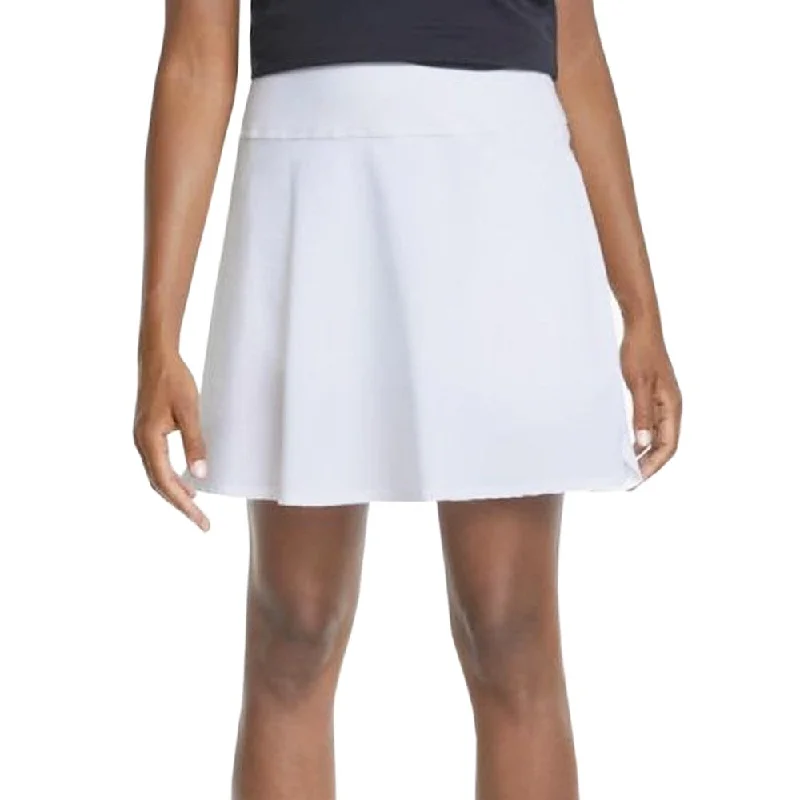 Puma Women's PWRSHAPE Solid Golf Skort - Bright White elastic waist skirt