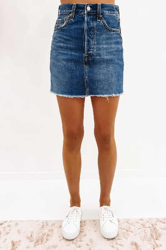 Ribcage Denim Skirt Noe Starter tiered skirt playful