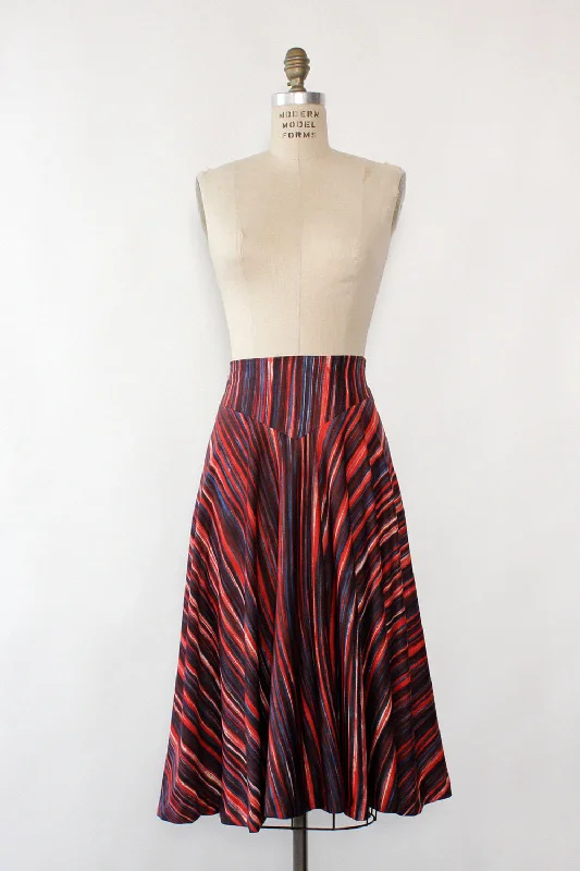 Roberta di Camerino Striated Skirt M/L denim skirt durable