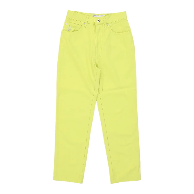 Roccobarocco Jeans - 26W UK 6 Yellow Cotton Chic Faded Blue Jeans