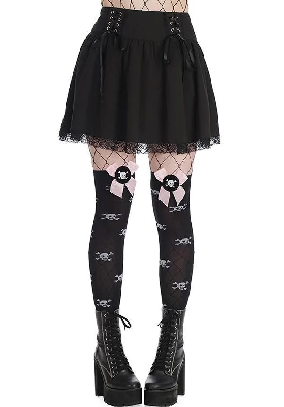Sakura [Black] | SKIRT leather skirt sleek