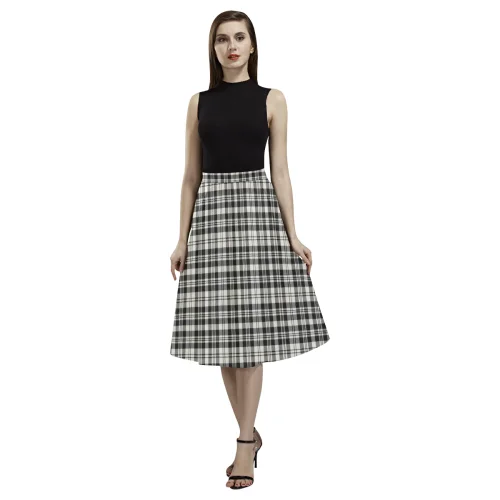Scott Black & White Ancient Tartan Aoede Crepe Skirt denim skirt stylish