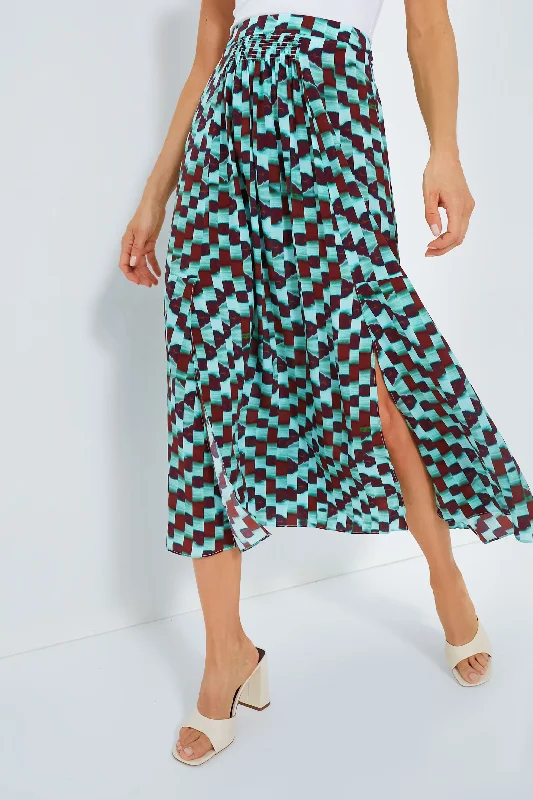 Subway Tile Tucker Skirt cashmere skirt plush