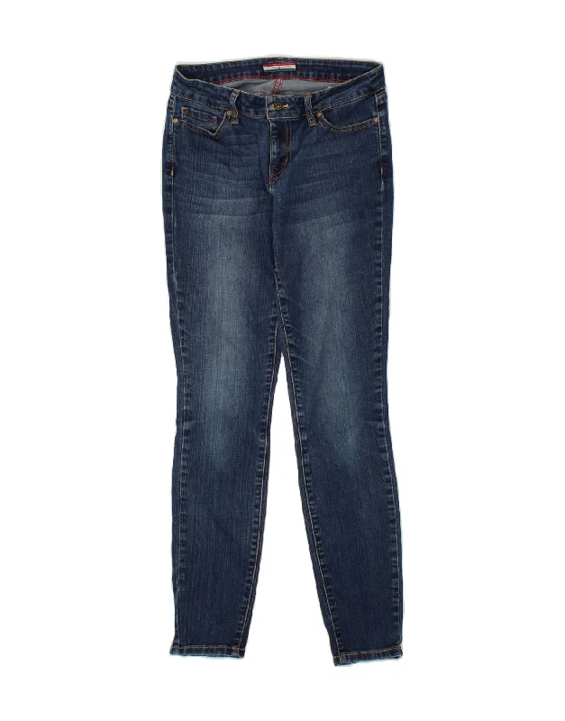 TOMMY HILFIGER Womens Skinny Jeans US 4 Small W28 L29 Blue Cotton Trendy Layered Pocket Jeans