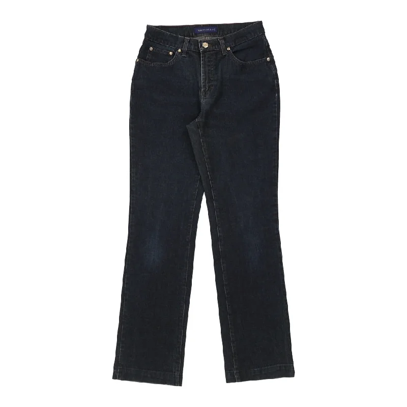 Trussardi Flared Jeans - 27W UK 8 Dark Wash Cotton Blend Comfortable Boyfriend Jeans
