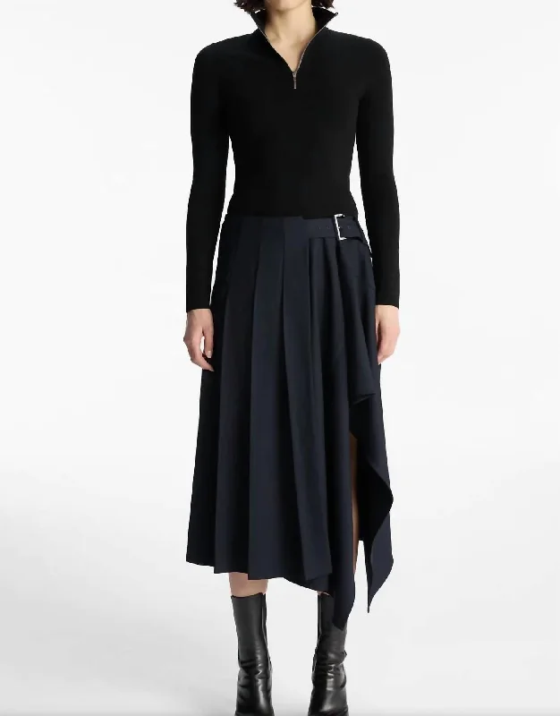 Wayland Skirt In Navy summer skirt style