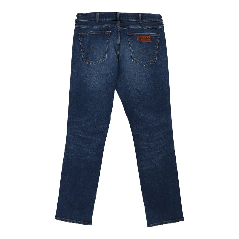 Wrangler Jeans - 34W UK 14 Dark Wash Cotton Comfortable Dark Wash Jeans
