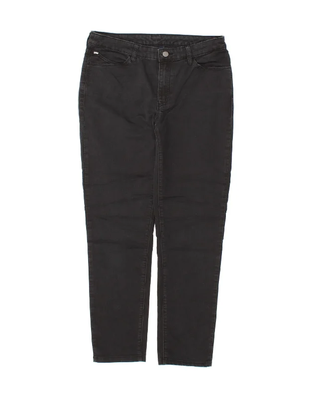 ARMANI Womens Slim Jeans W31 L30  Black Cotton Stylish Slim Fit Denim