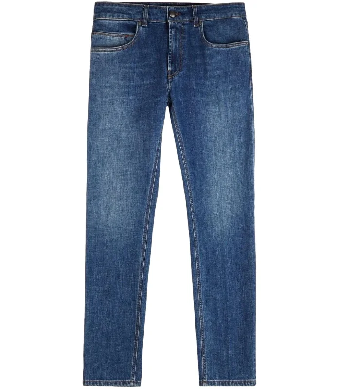 Fay Jeans Blu Uomo Fashionable White Denim Jeans